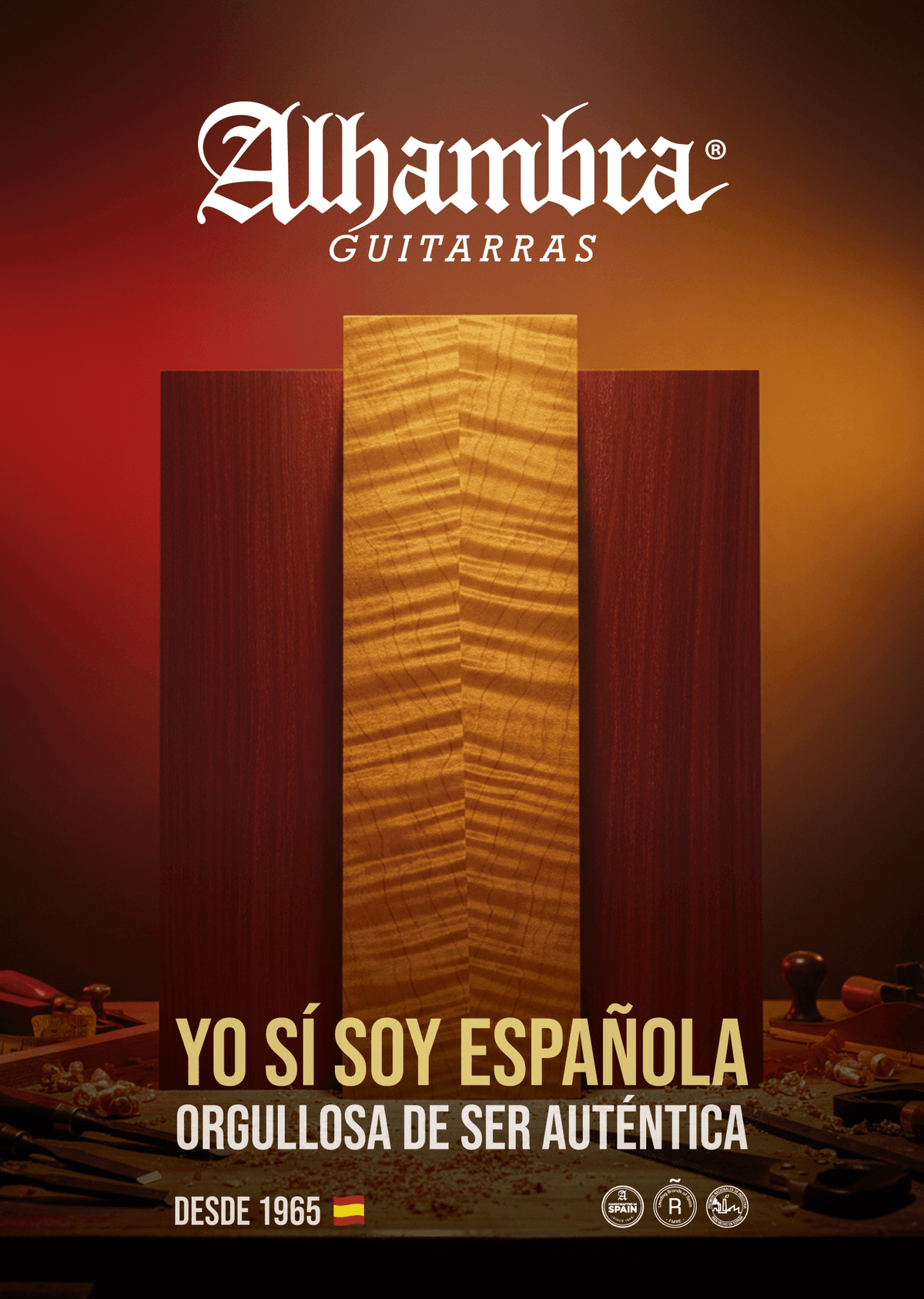 ORGULLOSA DE SER AUTÉNTICA - Madera, raíces y la vibración de todo un país con nuestra Selección - Alhambra Guitarras