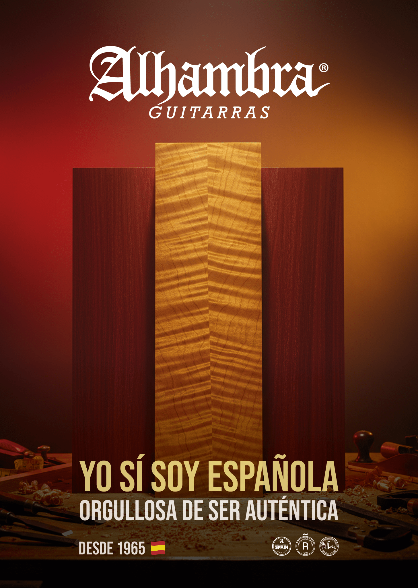 ORGULLOSA DE SER AUTÉNTICA - Madera, raíces y la vibración de todo un país con nuestra Selección - Alhambra Guitarras
