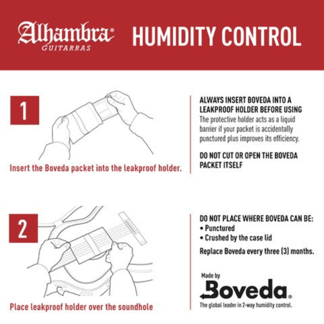 Guitarra Sistema 2-Way Humidity Control - Alhambra Guitarras desde 1965 -2