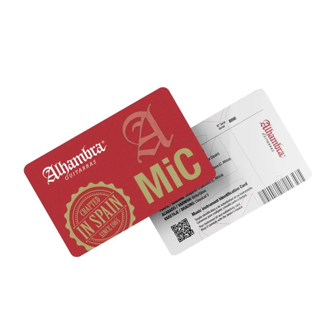 Tarjeta MIC Guitarras Alhambra Alhambra Guitarras