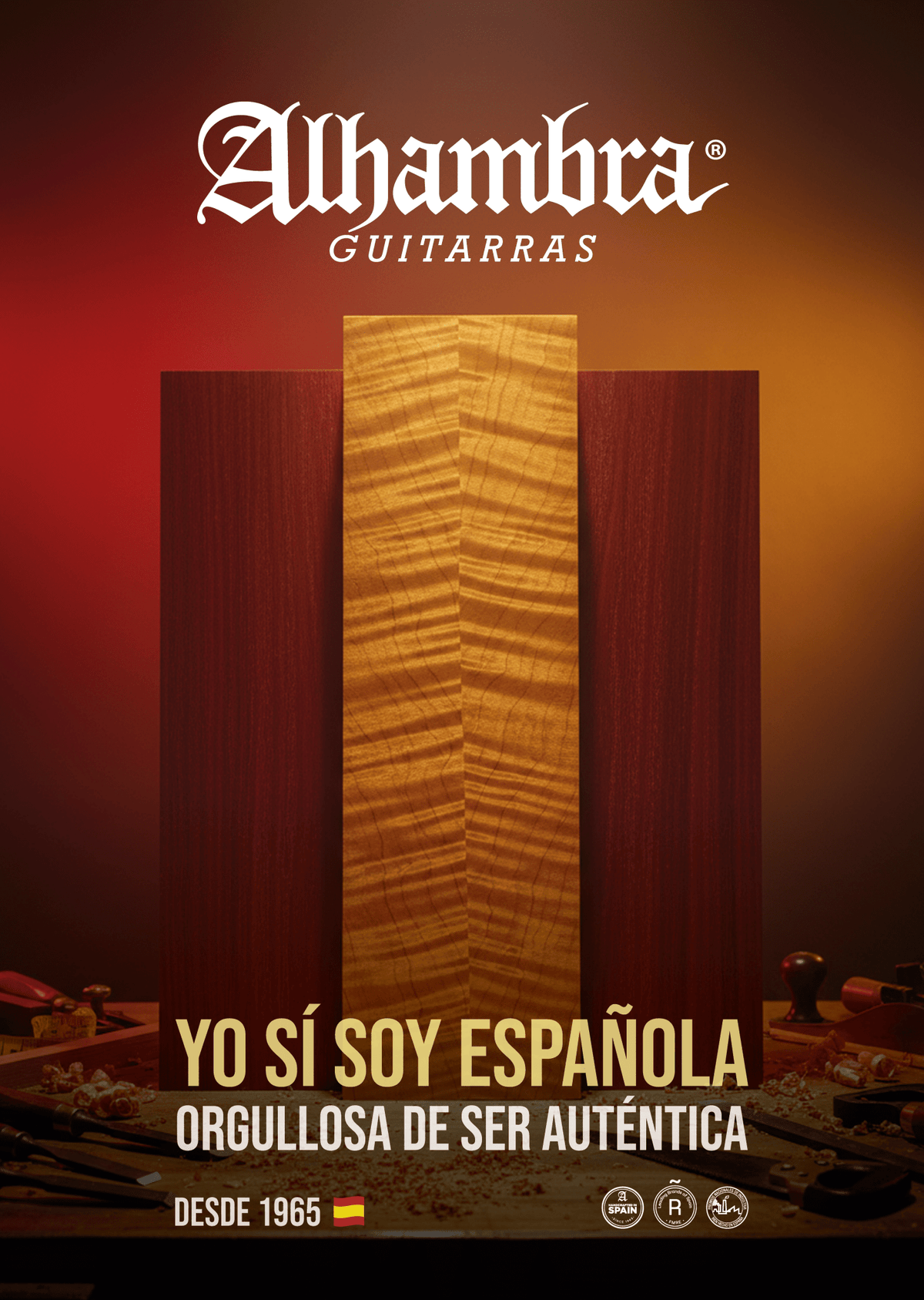 ORGULLOSA DE SER AUTÉNTICA - Madera, raíces y la vibración de todo un país con nuestra Selección - Alhambra Guitarras