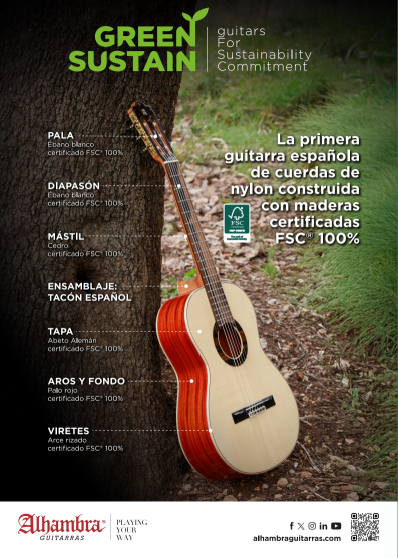 Flyer Green Sustain ESP